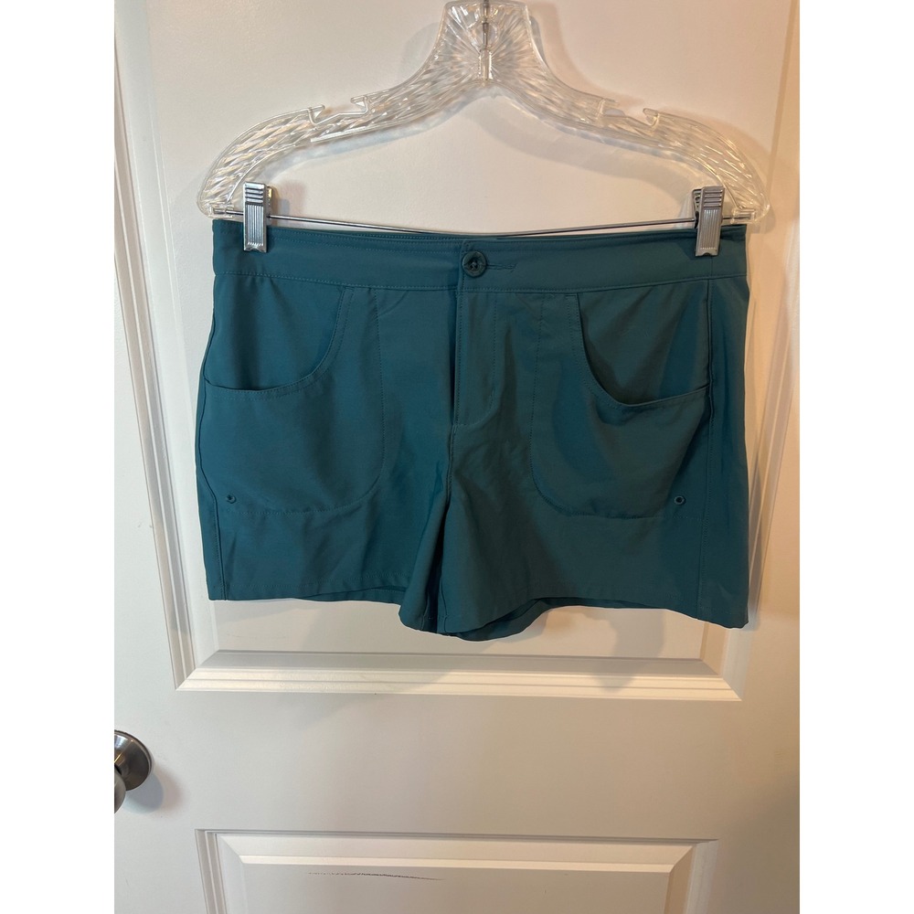 Loco Skail Womens Performance Shorts Stretch Quick Dry Teal Blue Size M